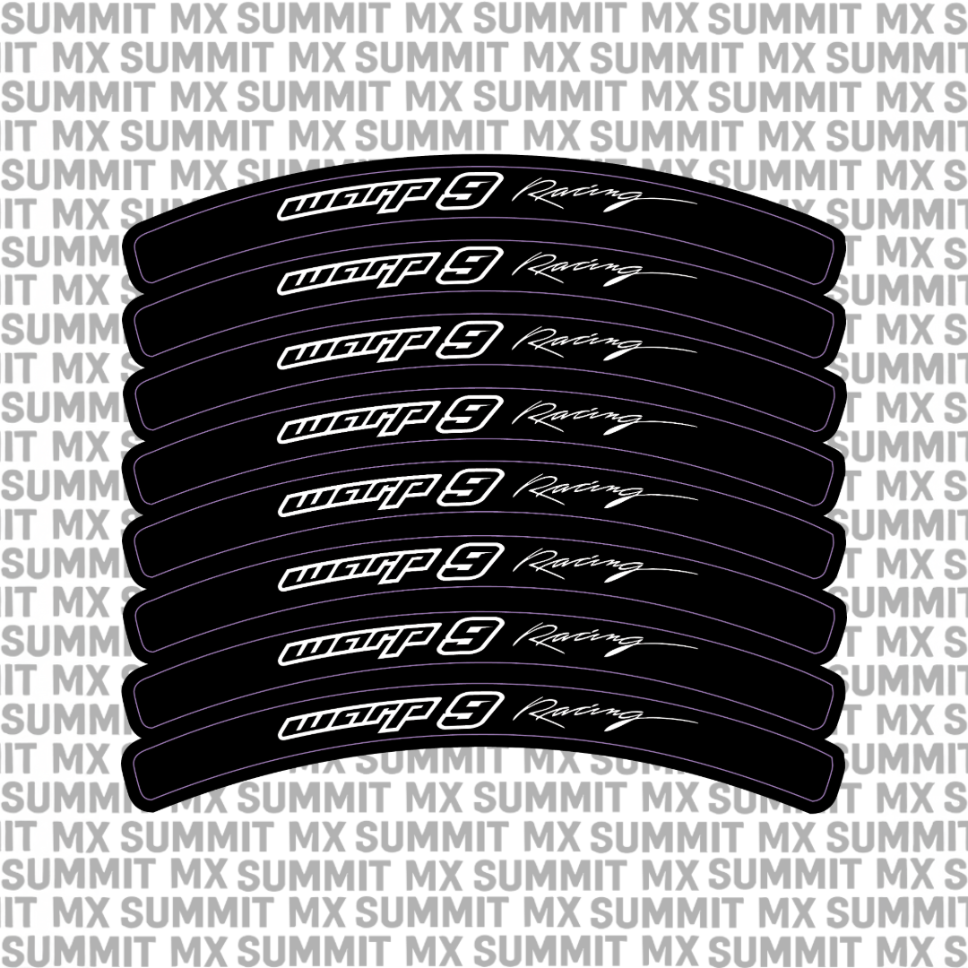 Warp 9 Rim Decals Summit MX